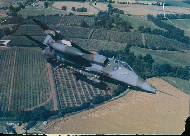 Aircraft: Military: RAF's Red Arrows - Vintage Photograph