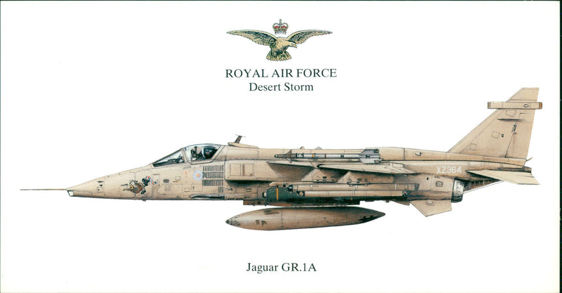 Aircraft: Military: Jaguar GR.1A - Vintage Photograph