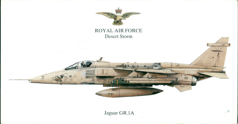 Aircraft: Military: Jaguar GR.1A - Vintage Photograph