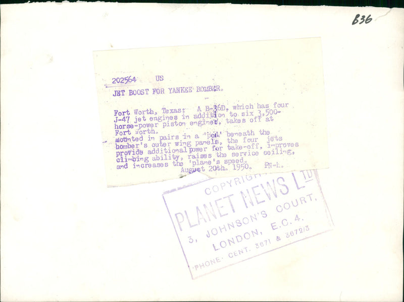 Aircraft military. - Vintage Photograph