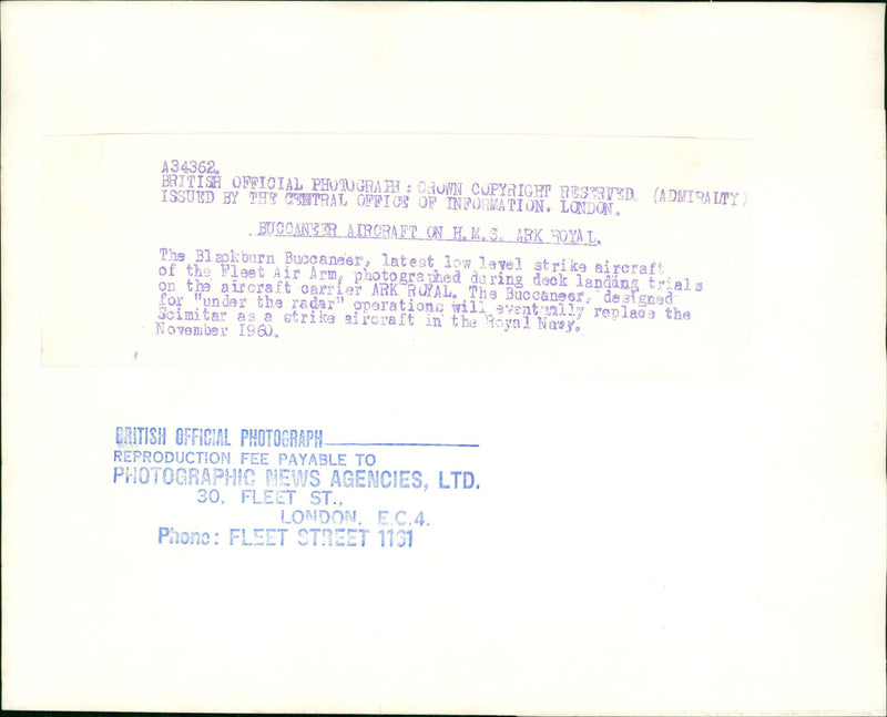 Aircraft military. - Vintage Photograph