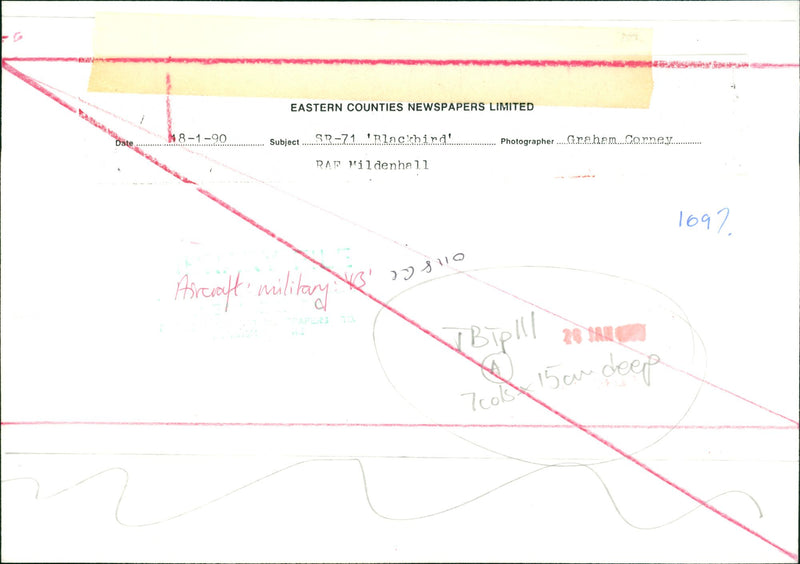 Aircraft military. - Vintage Photograph