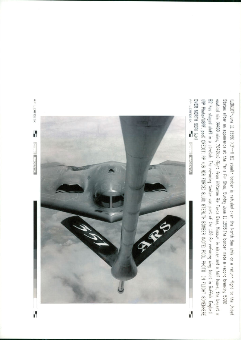 B2 stealth bomber - Vintage Photograph