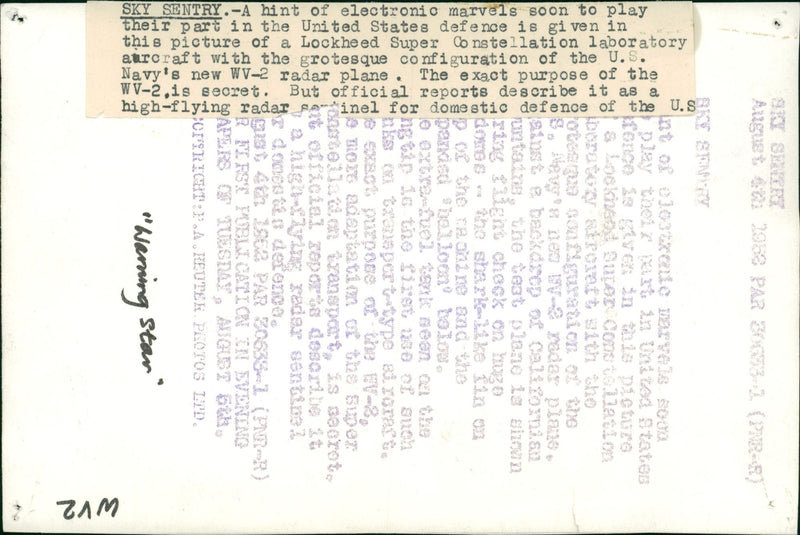 Aircraft: Military: W - Vintage Photograph