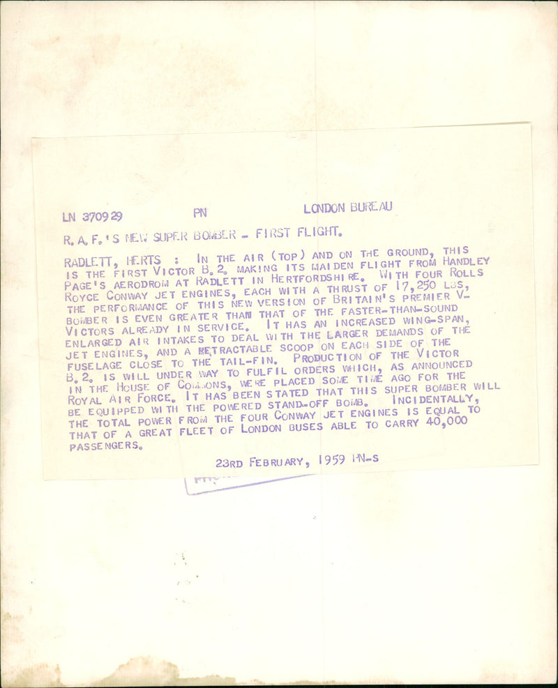 Aircraft military - Vintage Photograph