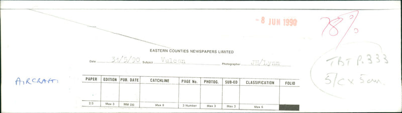 Aircraft military - Vintage Photograph