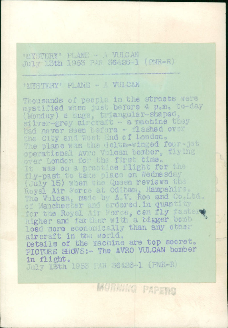 Aircraft military - Vintage Photograph