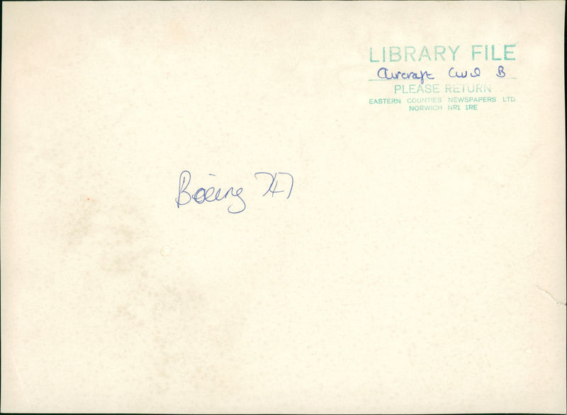 Aircraft: Civil: Boeing - Vintage Photograph