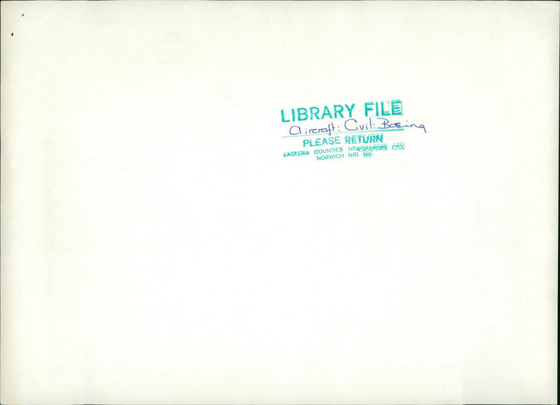 Aircraft: Civil: Boeing - Vintage Photograph