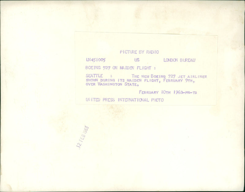 Aircraft: Civil: Boeing - Vintage Photograph