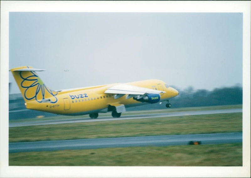 Aircraft: Civil: Buzz Plane - Vintage Photograph