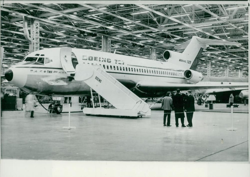 A three-jet airliner. - Vintage Photograph