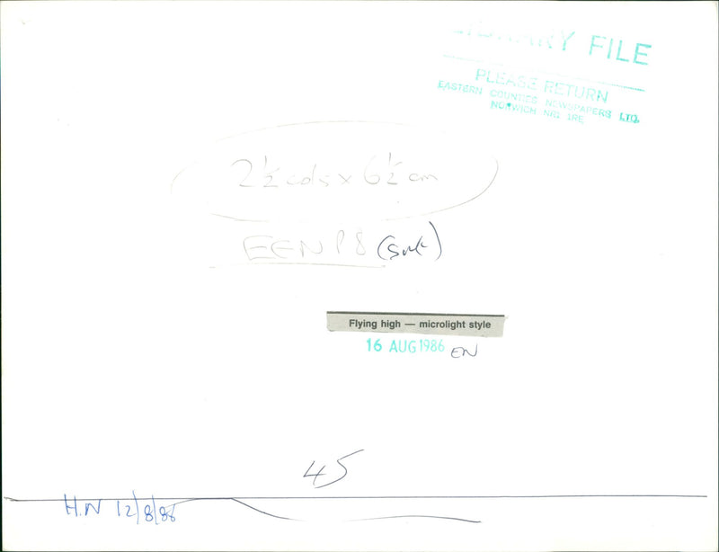 Aircraft Microlight - Vintage Photograph