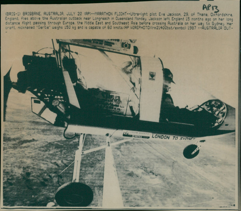 Aircraft Microlight - Vintage Photograph