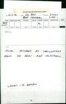 Helicopter - Vintage Photograph