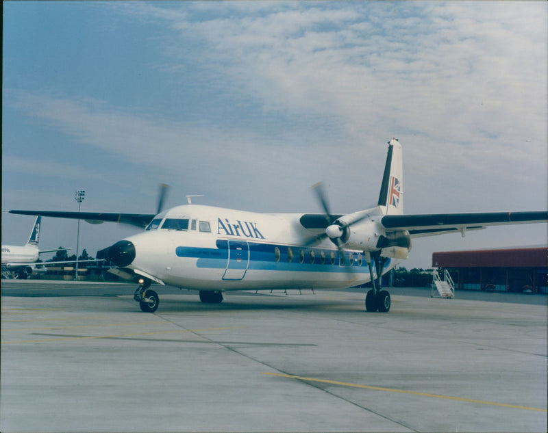 Aircraft: Air UK Fokker F 27 - Vintage Photograph
