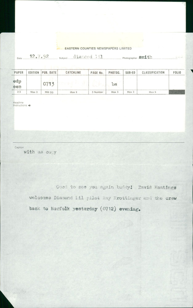 Diamond Lil - Vintage Photograph