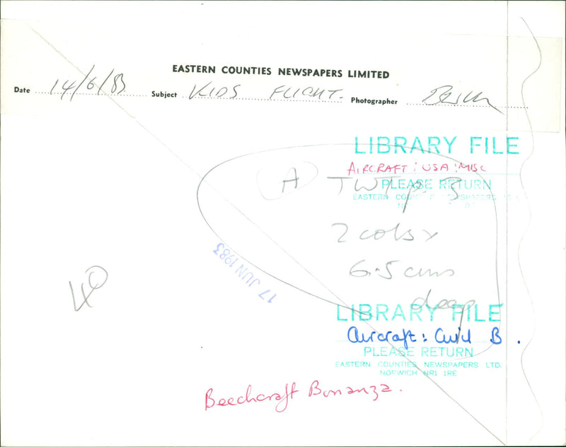 Kids flight. - Vintage Photograph