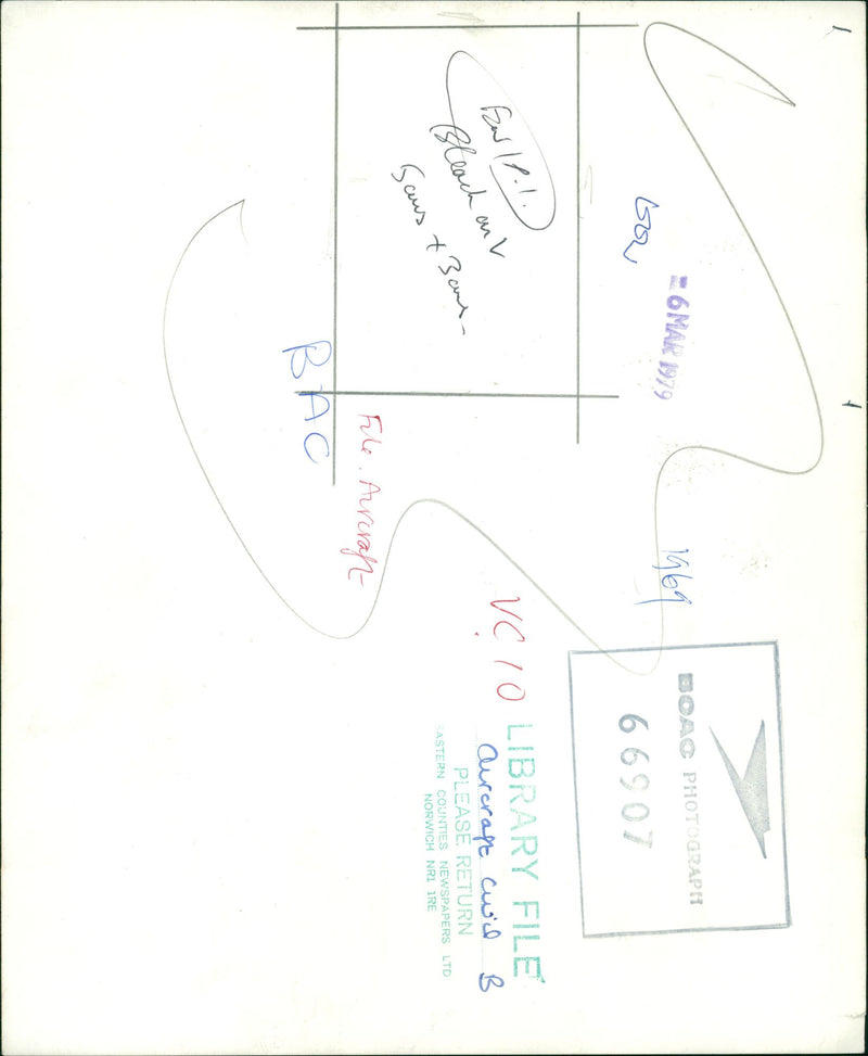 A plane on the air. - Vintage Photograph