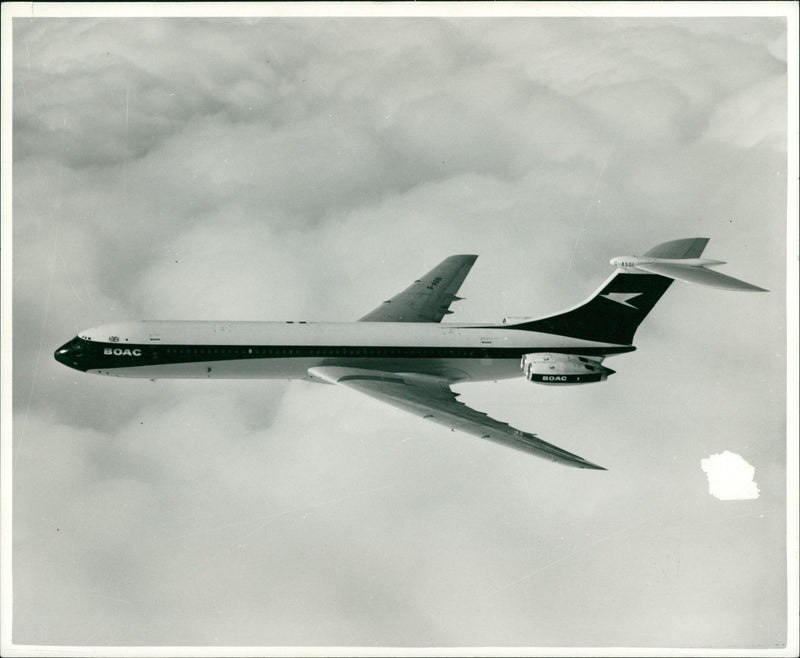 A plane on the air. - Vintage Photograph