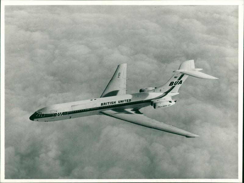 BAC Aircraft VC10 in Flight. - Vintage Photograph
