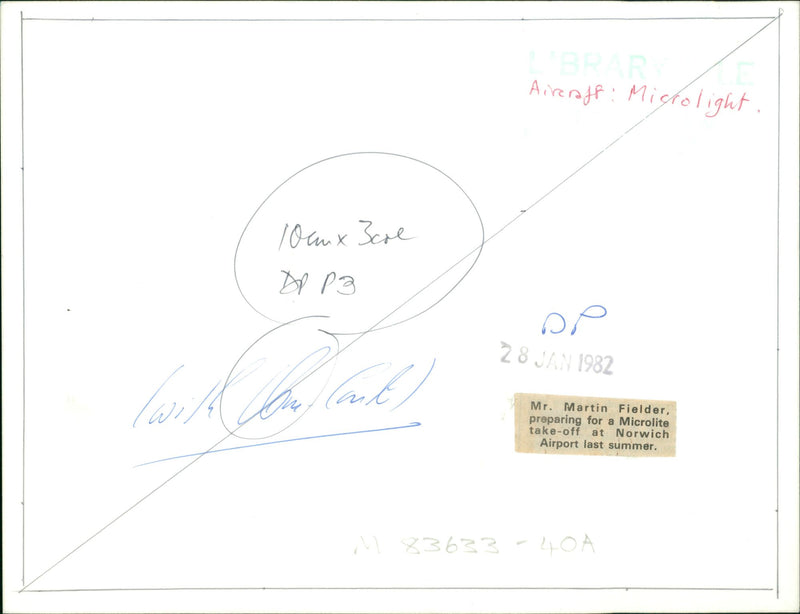 Aircraft Microlight - Vintage Photograph