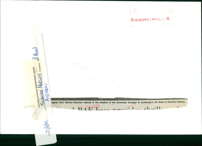 Military Aircraft A - Vintage Photograph