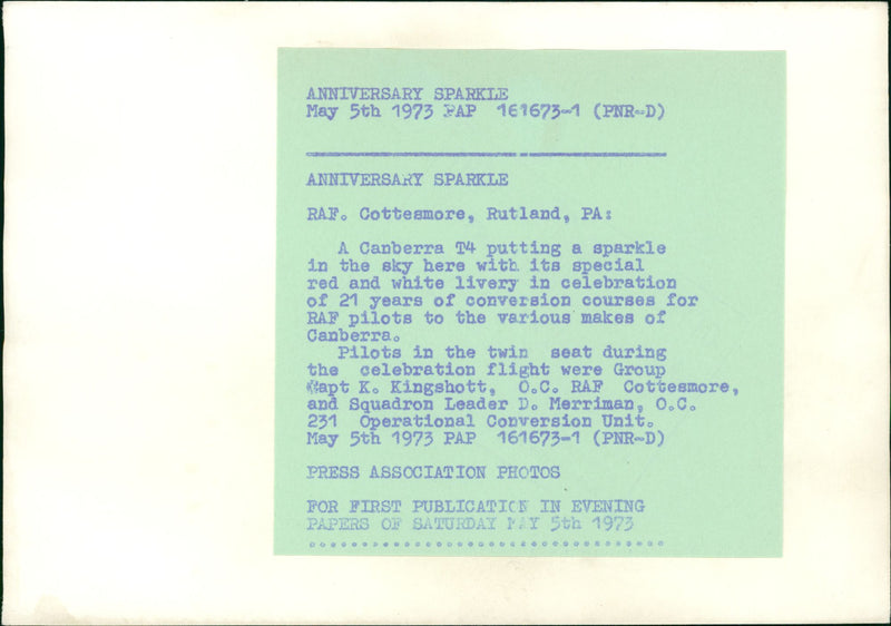 Canberra T4 - Vintage Photograph