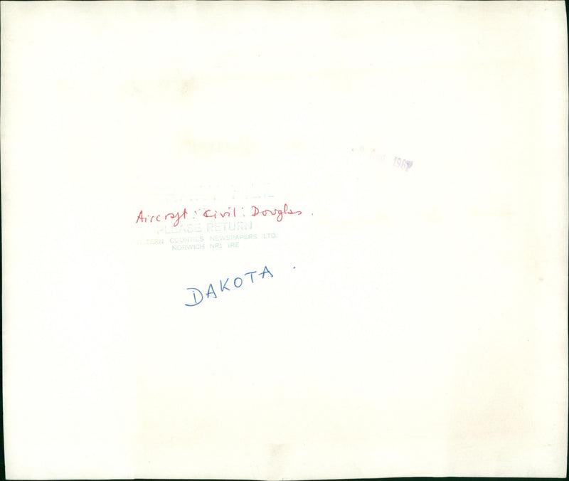 Dougles , A Plane of Dakota . - Vintage Photograph