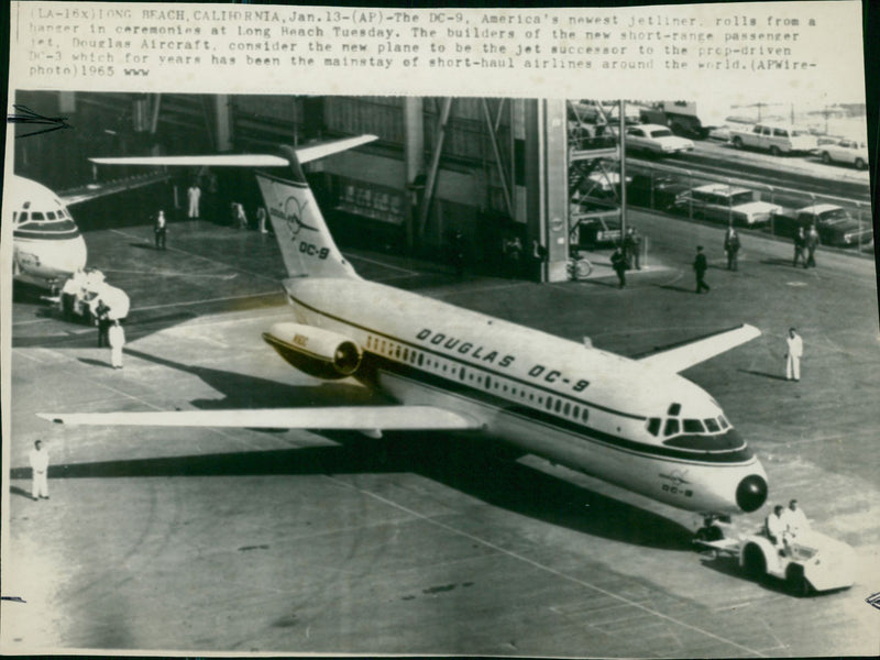 The DC-9 American newest jet. - Vintage Photograph