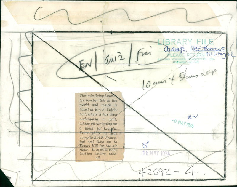 Military aircraft - Vintage Photograph