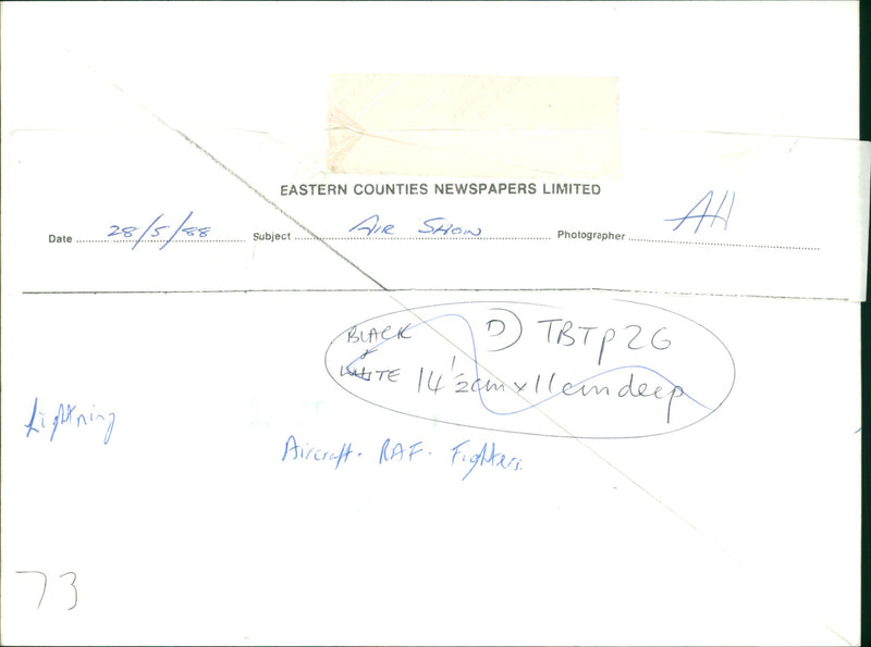 Military aircraft - Vintage Photograph