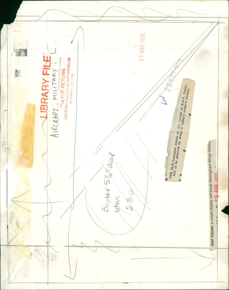 Military aircraft - Vintage Photograph