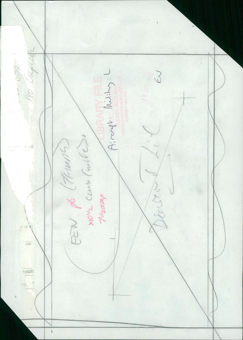 Military aircraft - Vintage Photograph