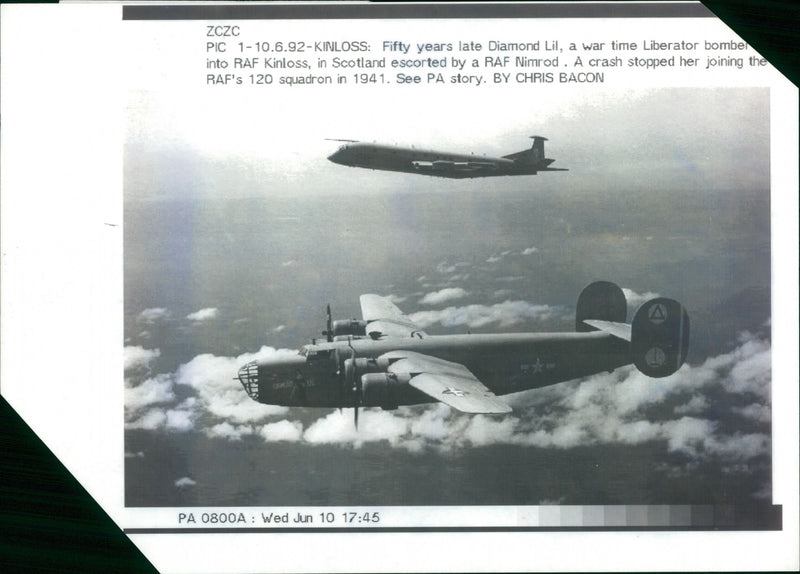 Military aircraft - Vintage Photograph