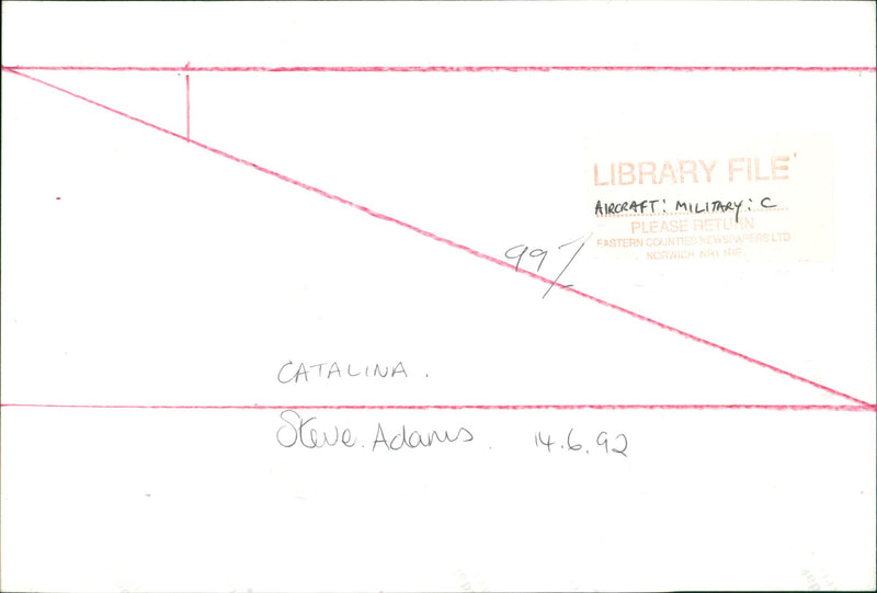 Catalina Aircraft - Vintage Photograph