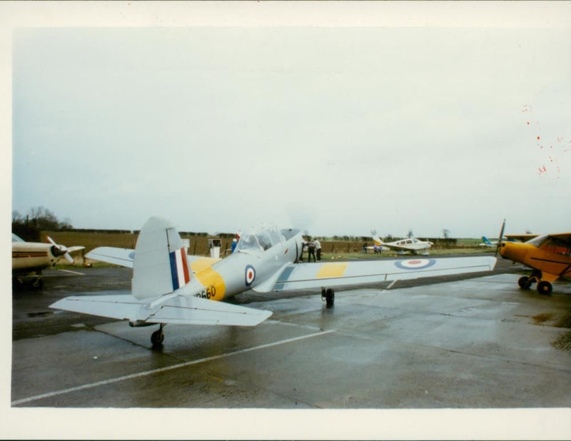 Military Aircraft at Shipdham Airfield. - Vintage Photograph