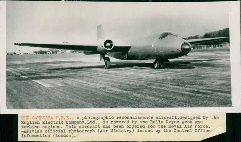 The Canberra P.R.3 - Vintage Photograph