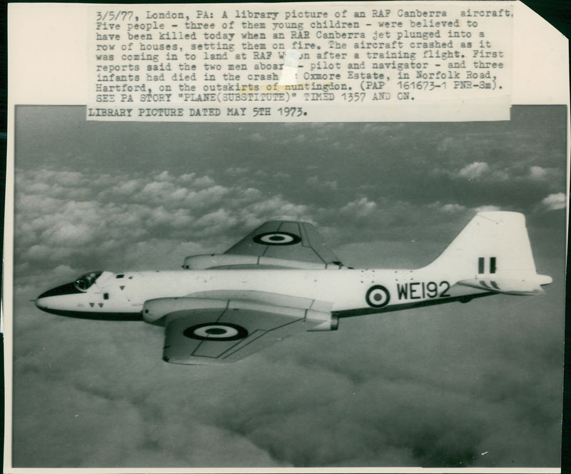 RAF Canberra - Vintage Photograph