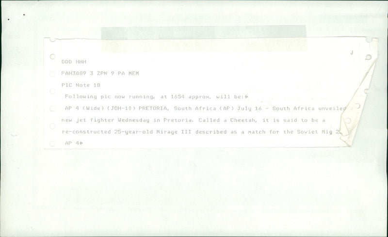 The Cheetah Jet Fighter - Vintage Photograph