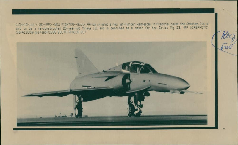 The Cheetah Jet Fighter - Vintage Photograph