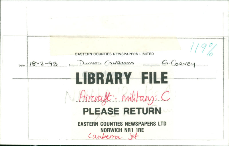 The Canberra Jet - Vintage Photograph