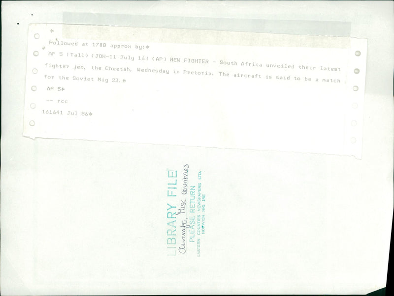 Aircraft: The Cheetah - Vintage Photograph