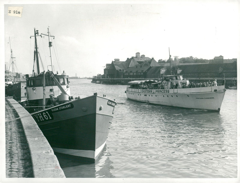 Summer Holiday Season gives way to the Autumn Herring Voyage. - Vintage Photograph