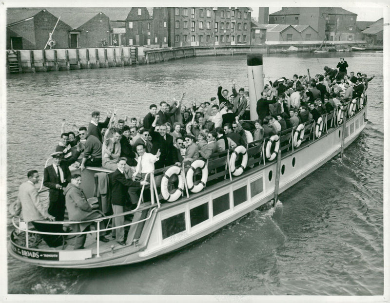 Jazz Broadland Shuffle at 1889 Queen of the Broads. - Vintage Photograph