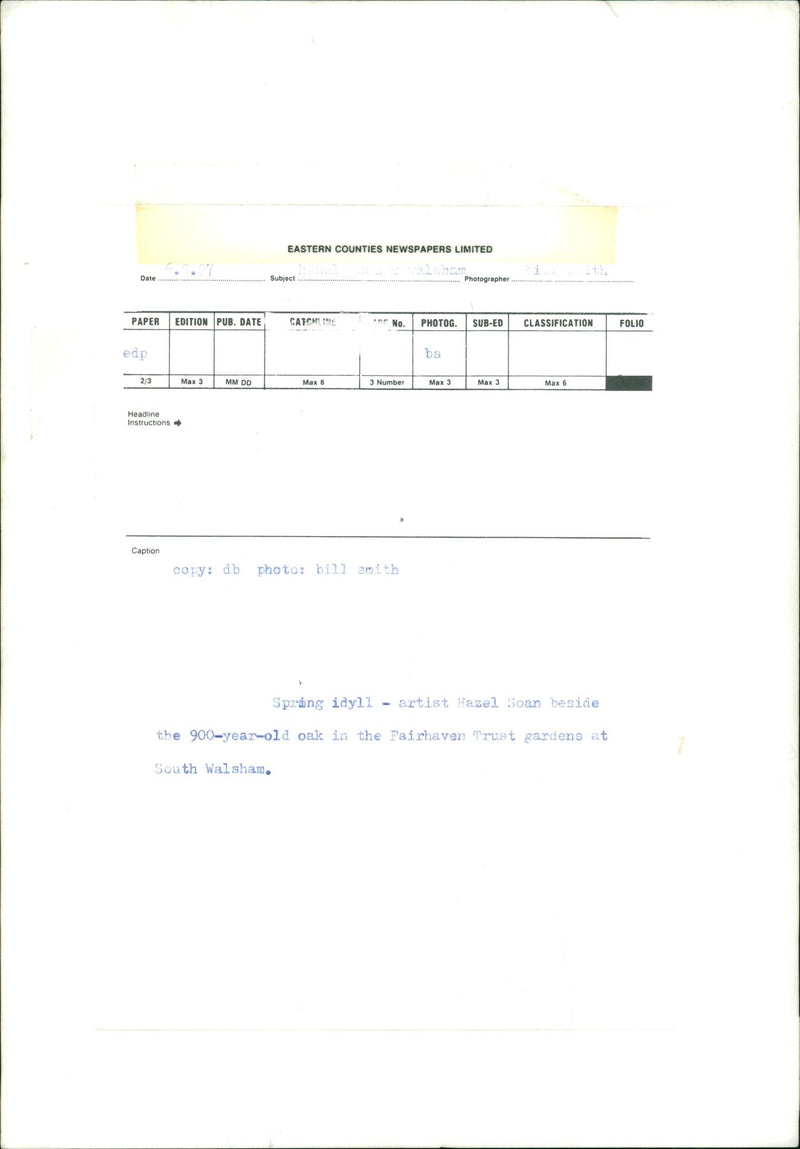 Hazel Soan - Vintage Photograph