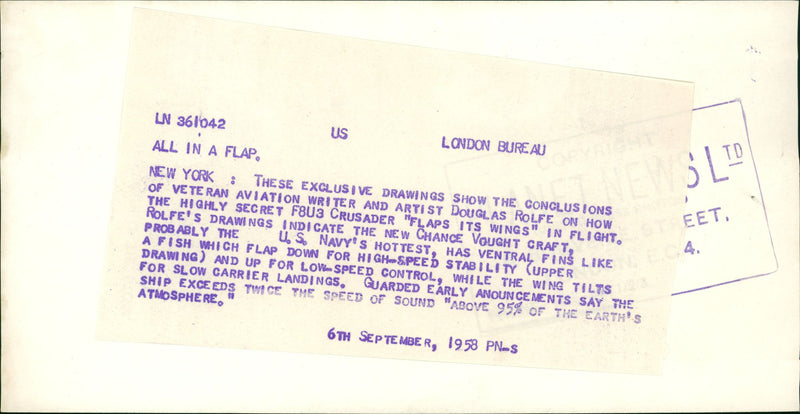 These Exclusive Drawings show the conclusions of Veteran Aviation. - Vintage Photograph