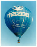 Balloons: Hot Air Balloons:  The Mazda Hot Air Balloon - Vintage Photograph