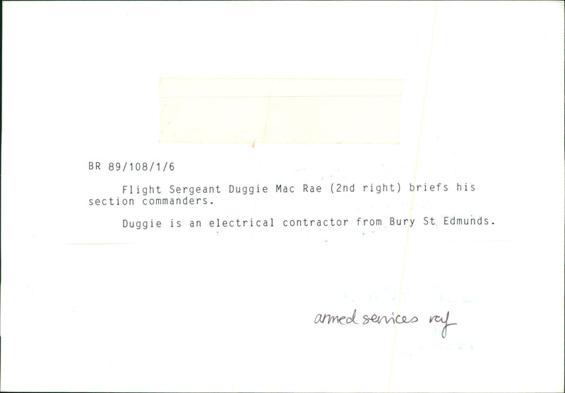 Flight sergeant duggie mac rae. - Vintage Photograph