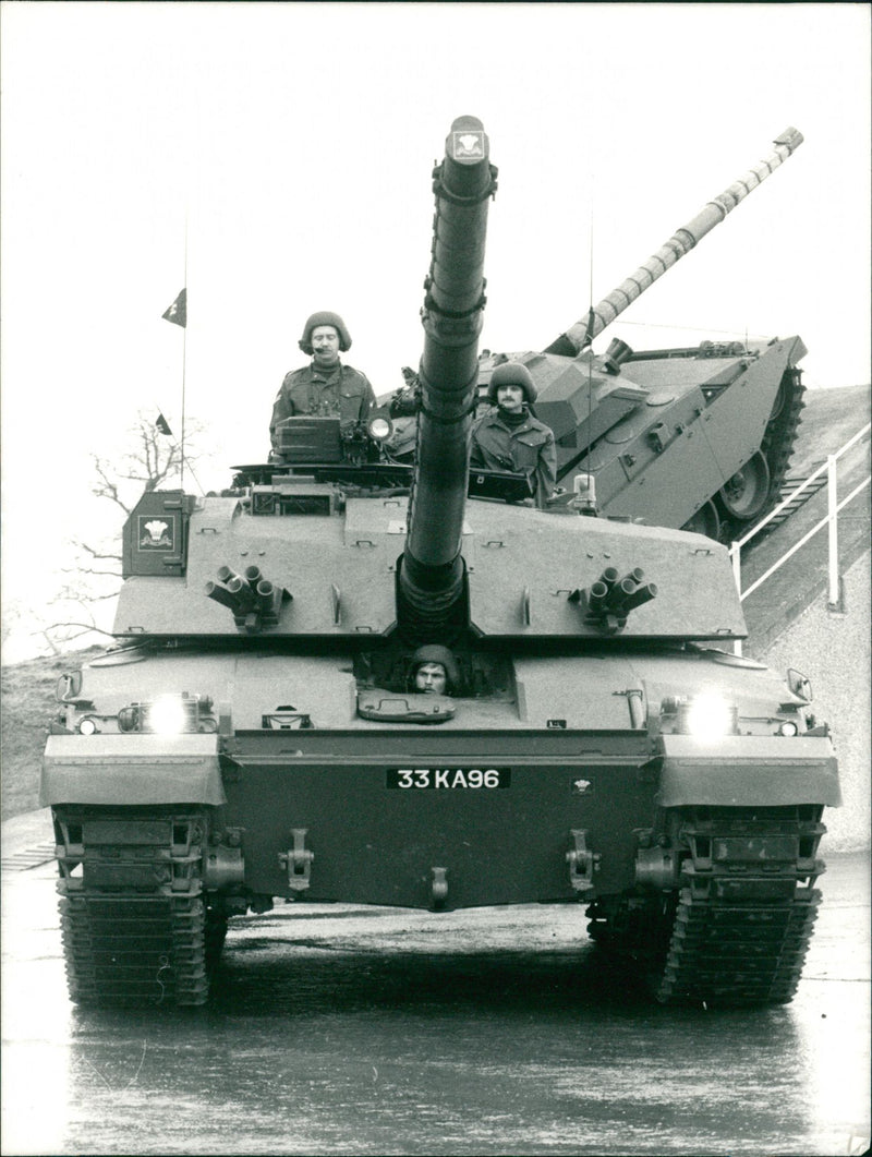 The challenger tank. - Vintage Photograph